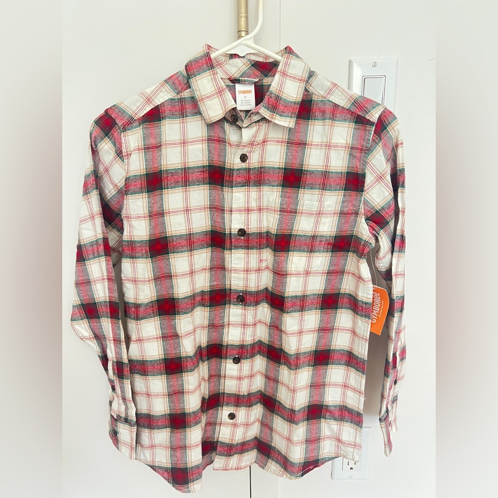 Gymboree Plaid Shirt boys size 12